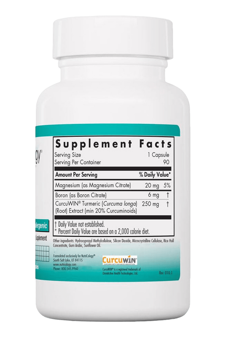 Boron Joint with CurcuWin® 90 Vegetarian Capsules Healthy Habits Living