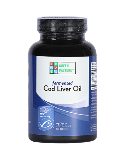 Fermented Cod Liver Oil Capsules Default Category Green Pasture Unflavored - 120 Capsules 