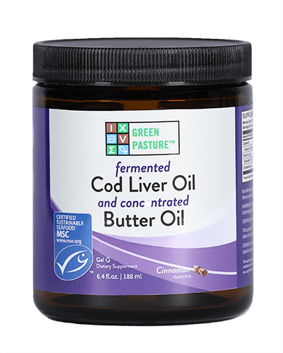 Blue Ice™ Royal Butter Oil / Fermented Cod Liver Oil Blend Gel Default Category Green Pasture Cinnamon Tingle - 6.4 oz 