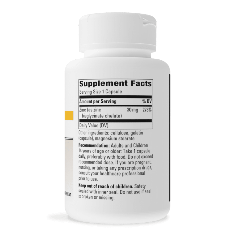 Zinc Chelate 100 Capsules Healthy Habits Living