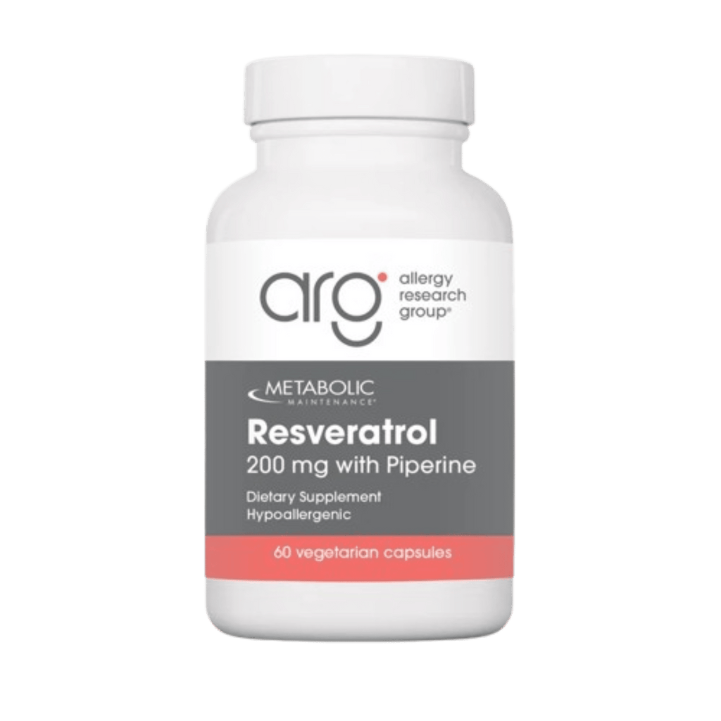 Resveratrol with Piperine 200 mg - 60 Capsules Default Category Metabolic Maintenance 
