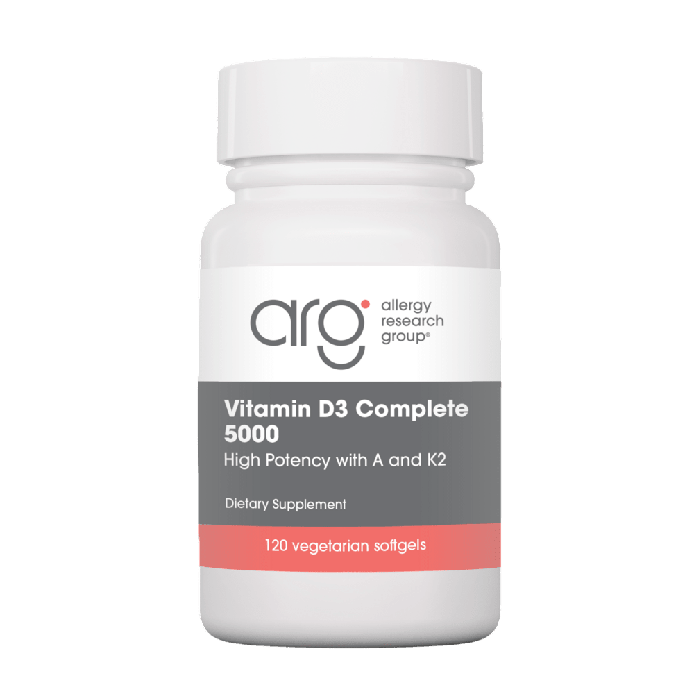 Vitamin D3 Complete 5000 Default Category Allergy Research Group 120 Softgels 