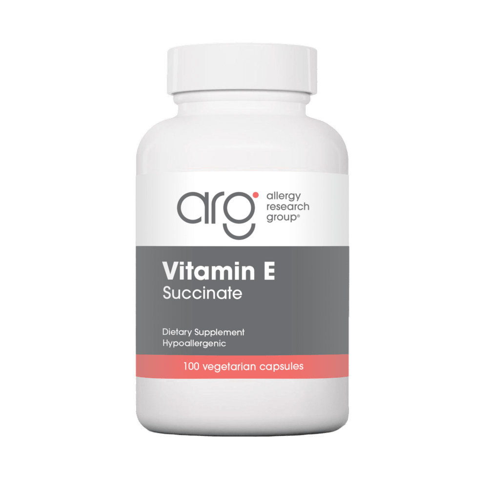 Vitamin E - 100 Vegetable Capsules Default Category Allergy Research Group 