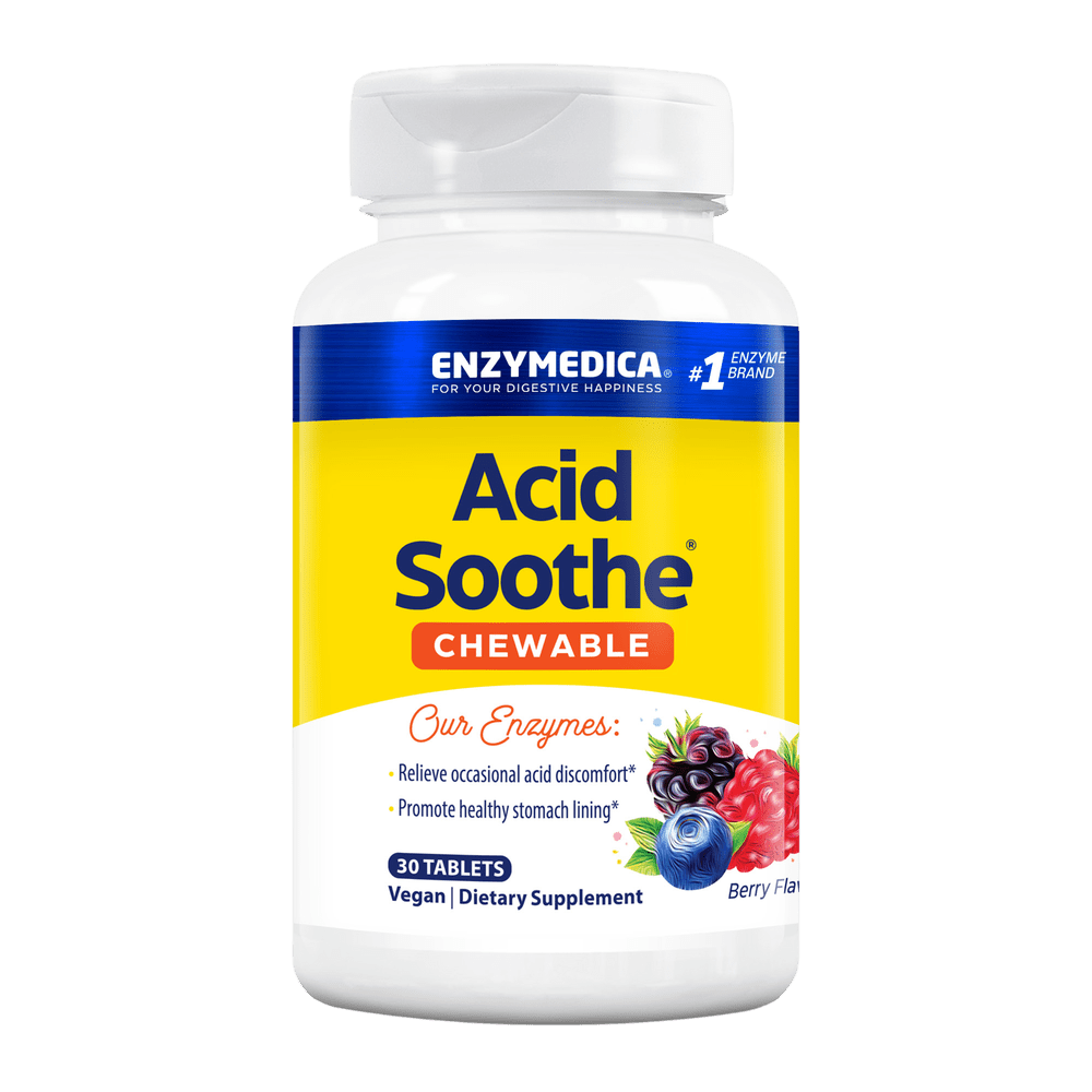 Acid Soothe® Chewables Default Category Enzymedica 30 Chewables 