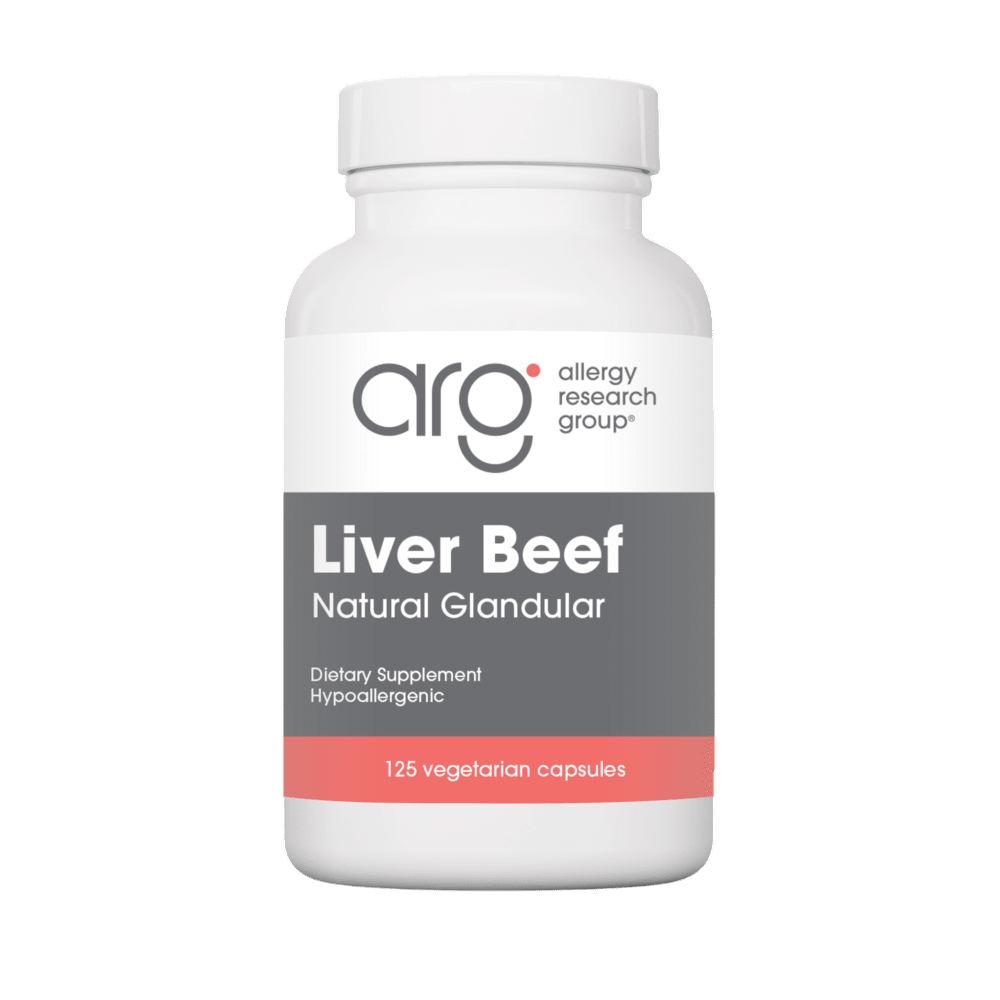 Liver Beef - 125 Capsules Default Category Allergy Research Group 