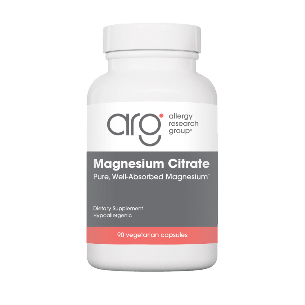 Magnesium Citrate Default Category Allergy Research Group 90 Capsules 
