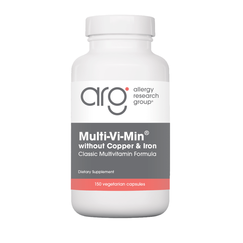 Multi-Vi-Min® without Copper & Iron - 150 Vegetarian Capsules Default Category Allergy Research Group 