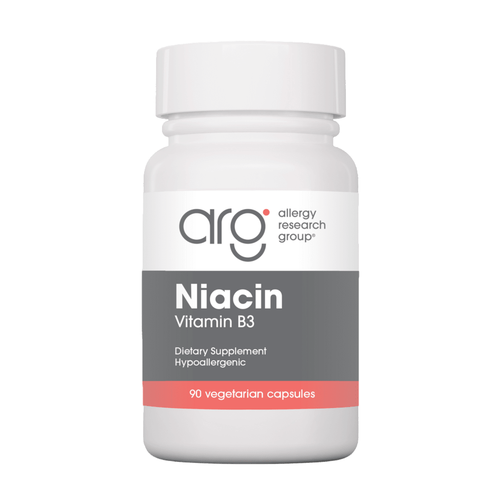 Niacin - 90 Vegetarian Capsules Default Category Allergy Research Group 