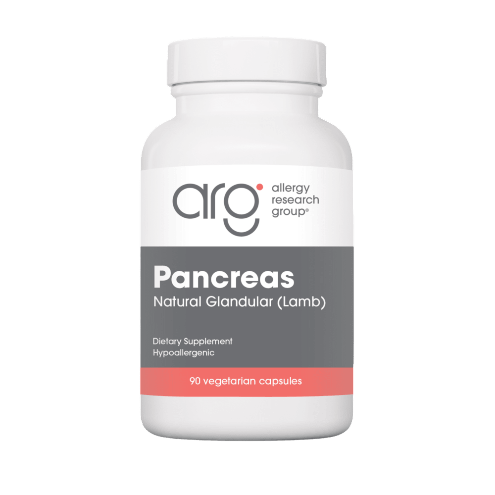 Pancreas Natural Glandular - 90 Vegetable Capsules Default Category Allergy Research Group 