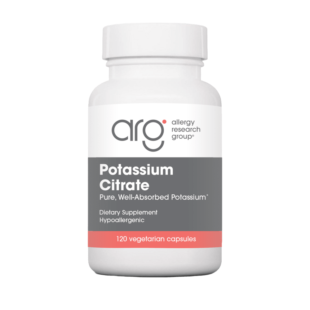 Potassium Citrate - 120 Vegetarian Caps Default Category Allergy Research Group 