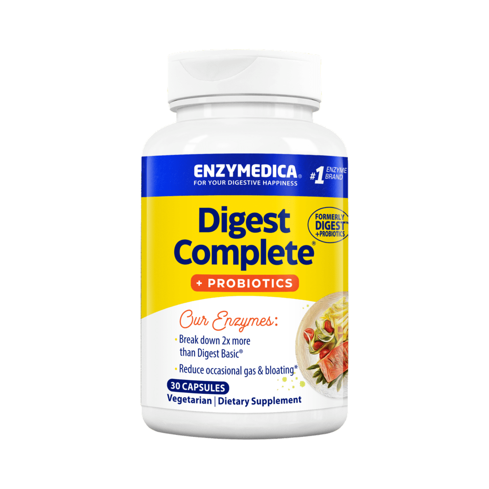 Digest Complete® + Probiotics Default Category Enzymedica 30 Capsules 