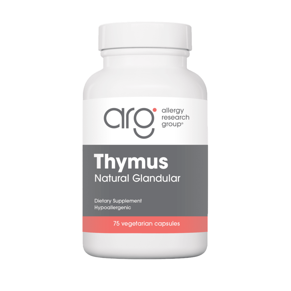 Thymus - 75 Vegetable Capsules Default Category Allergy Research Group 