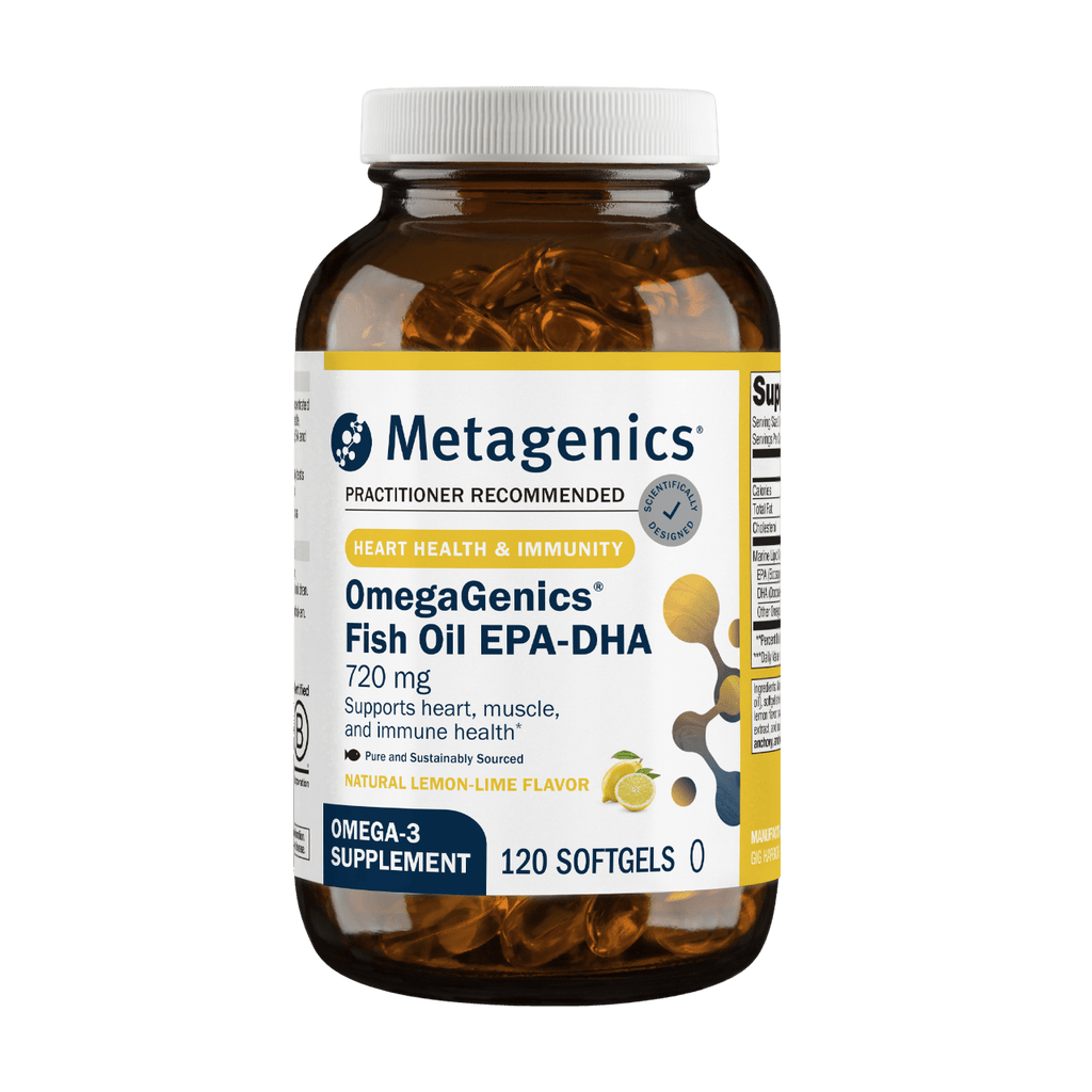OmegaGenics® Fish Oil EPA-DHA 720 Default Category Metagenics 120 Softgels 