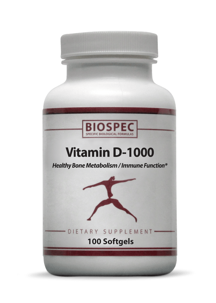 Vitamin D-1000 - 100 Softgels Default Category BioSpec 