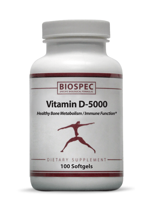 Vitamin D-5000 - 100 Softgels Default Category BioSpec 