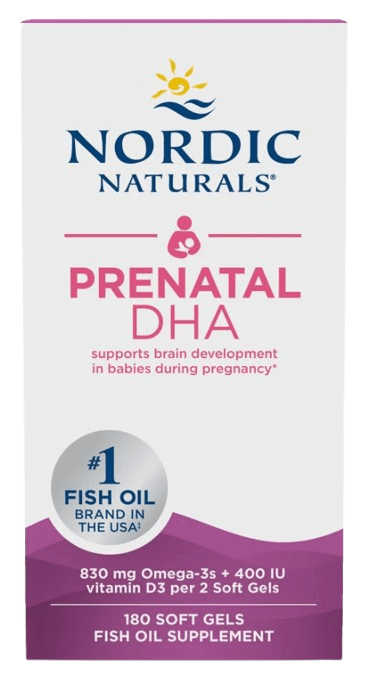 Prenatal DHA Default Category Nordic Naturals 180 Soft Gels Unflavored 