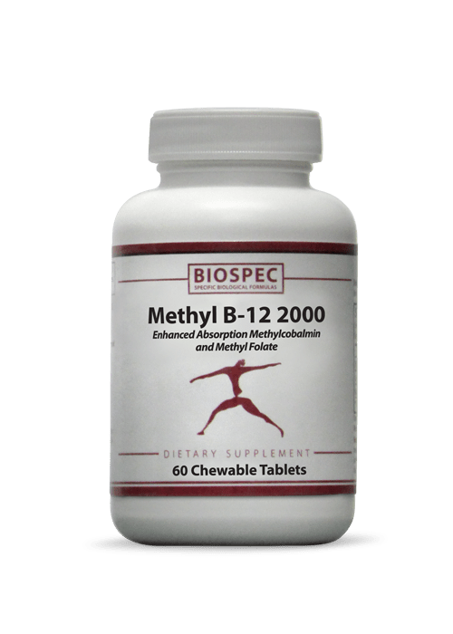 Methyl B-12 2000 - 60 Chewable Tablets Default Category BioSpec 