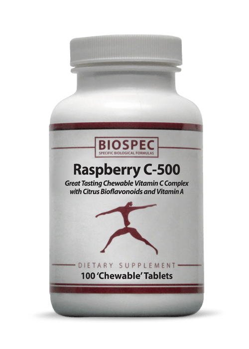 Raspberry C-500 - 100 Chewable Tablets Default Category BioSpec 