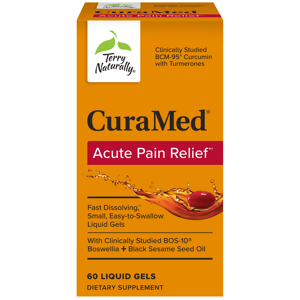 CuraMed Acute Pain Relief Default Category Terry Naturally 60 Liquid Gels 