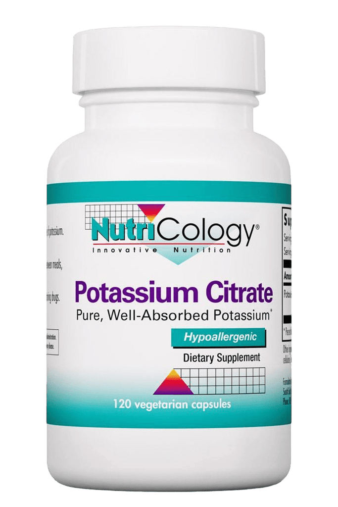 Potassium Citrate 99 mg - 120 Vegetarian Capsules Default Category Nutricology 