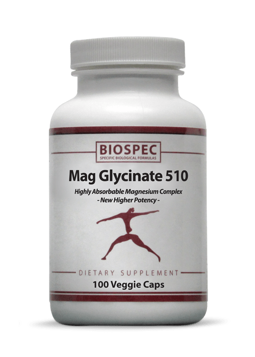 Mag Glycinate 510 - 100 Capsules Default Category BioSpec 