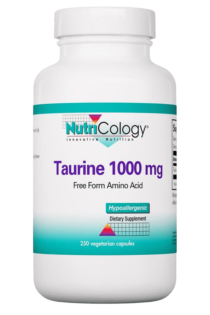 Taurine 1000 mg - 250 capsules Default Category Nutricology 