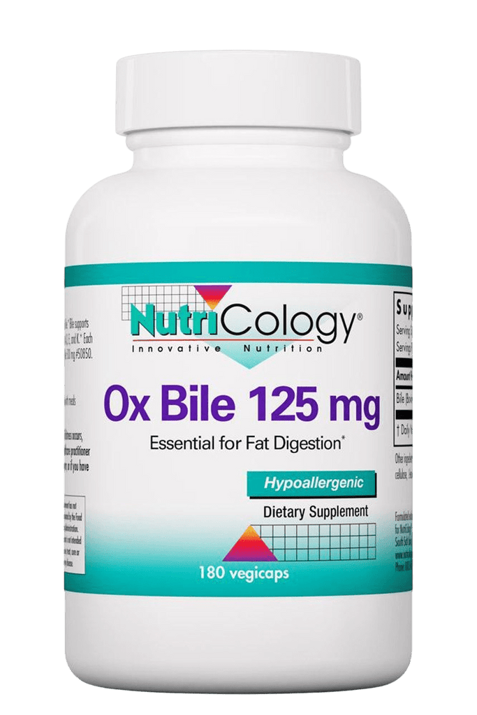 Ox Bile 125 mg 180 - 180 capsules Default Category Nutricology 