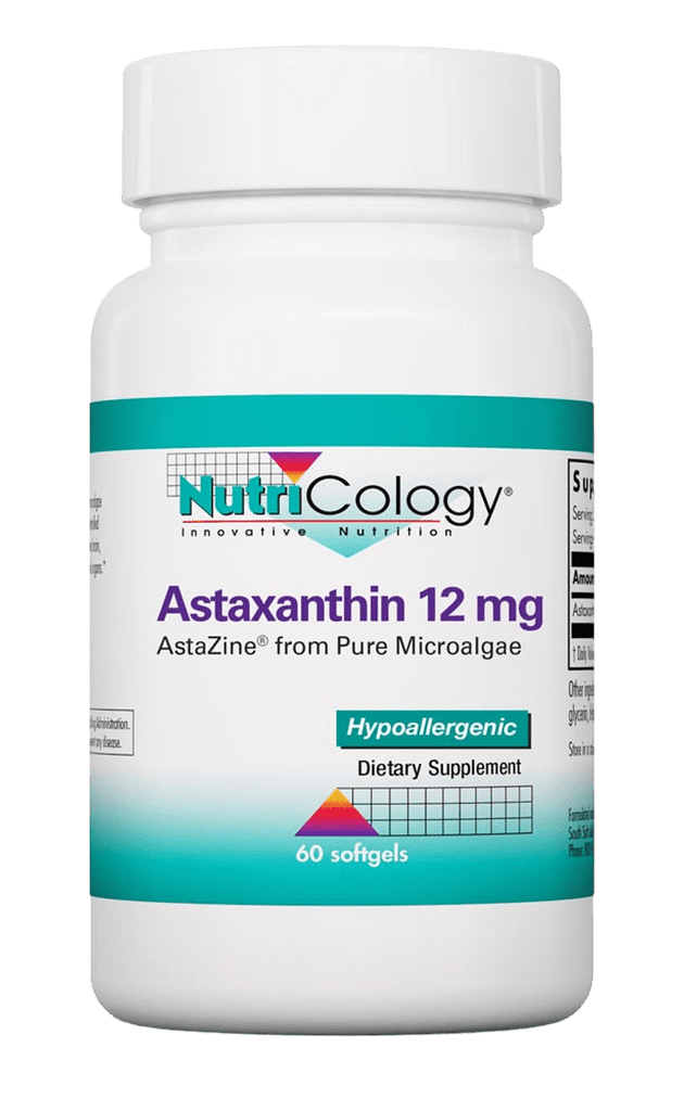 Astaxanthin 12 mg - 60 softgels Default Category Nutricology 