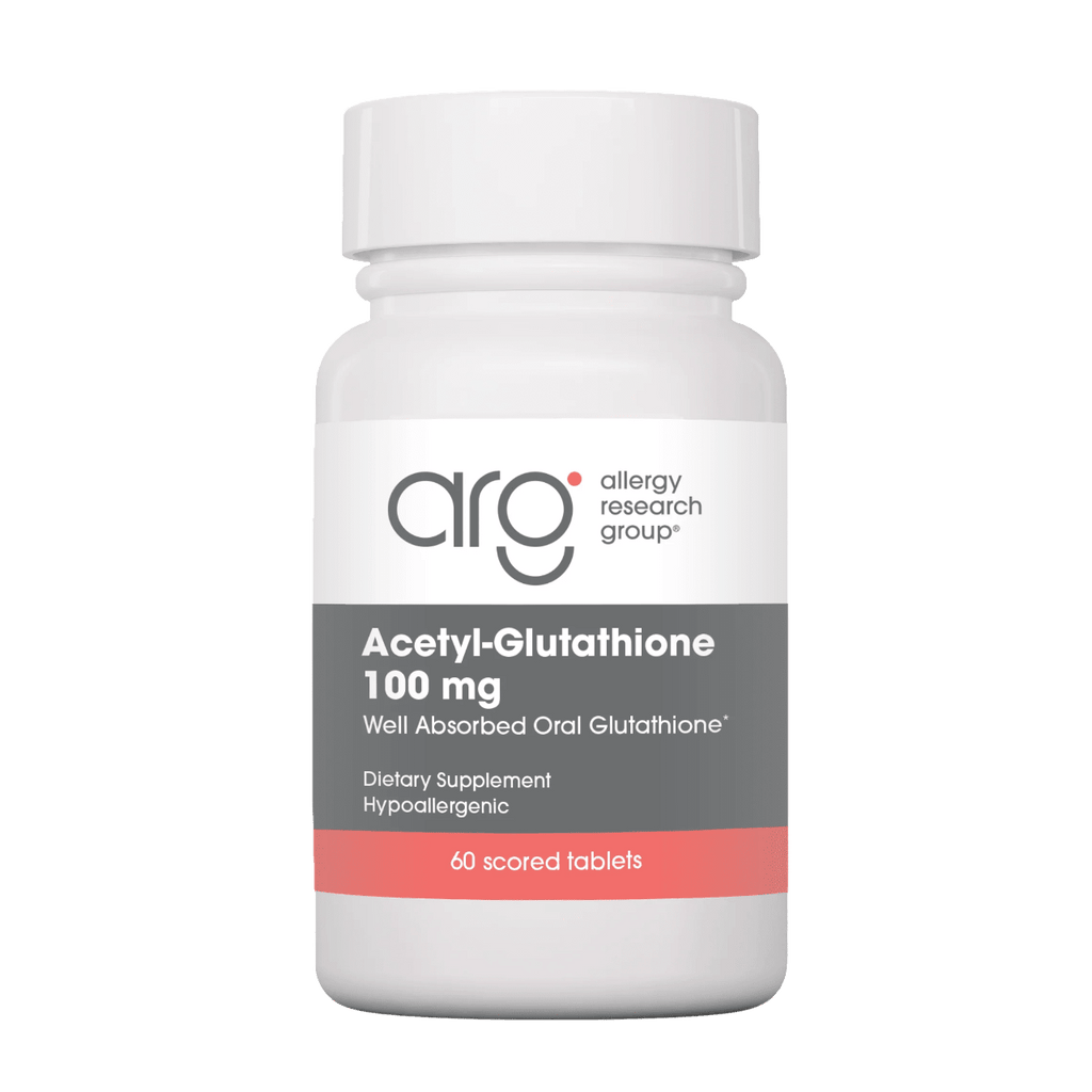 Acetyl-Glutathione 100 mg Default Category Allergy Research Group 60 Scored Tablets 