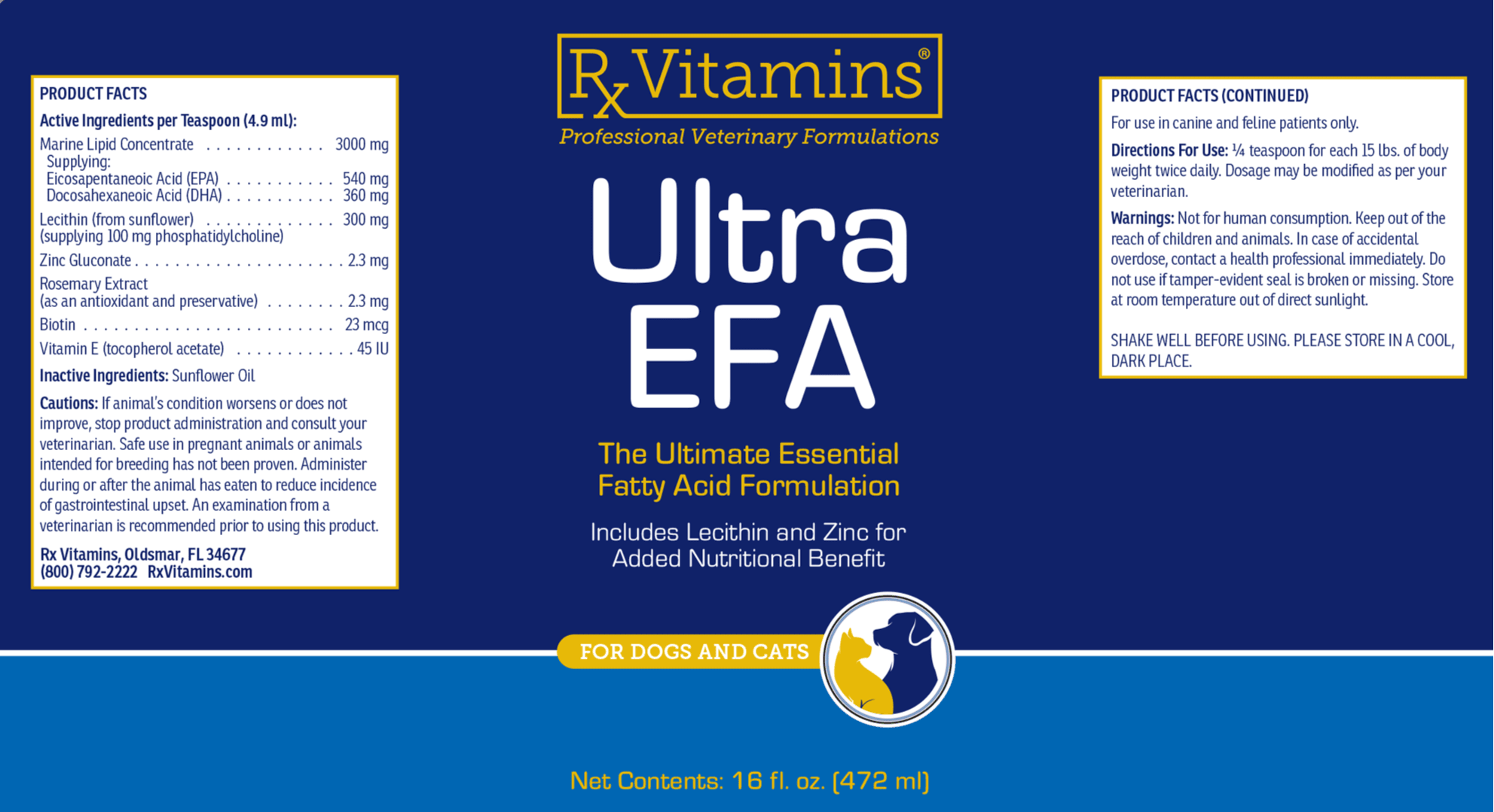 Ultra EFA Default Category Rx Vitamins for Pets