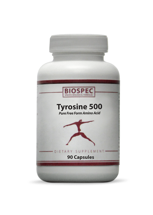Tyrosine 500 - 90 Capsules Default Category BioSpec 