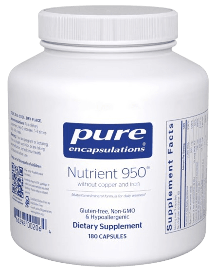 Nutrient 950® without Copper and Iron Default Category Pure Encapsulations 180 Capsules 