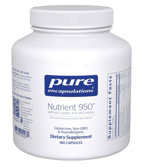 Nutrient 950 without Copper, Iron, and Iodine - 180 Capsules Default Category Pure Encapsulations 