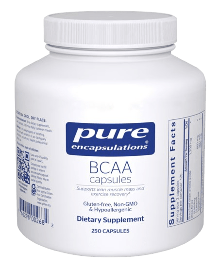 BCAA Capsules Default Category Pure Encapsulations 250 capsules 