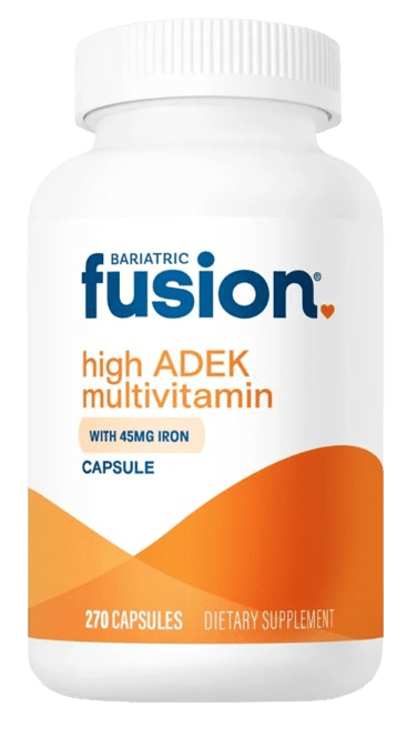 Bariatric High ADEK Vitamin Capsule with 45mg IRON Default Category Bariatric Fusion 270 Capsules 