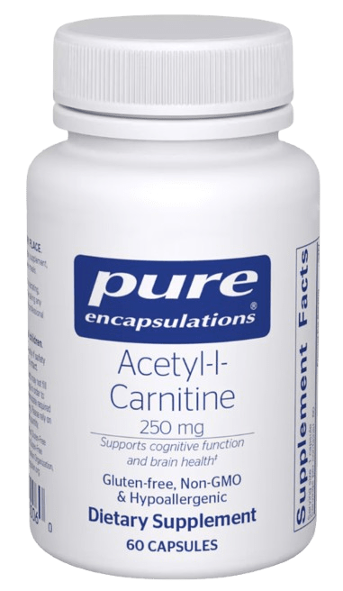 Acetyl-l-Carnitine 250 mg Default Category Pure Encapsulations 60 Capsules 
