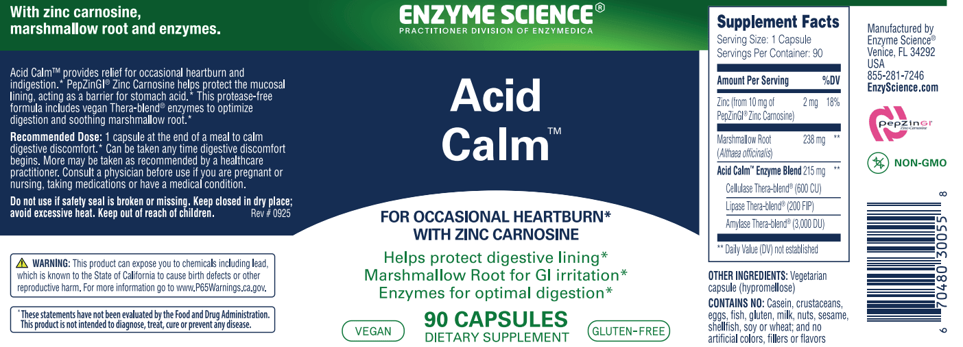Acid Calm™ - 90 Capsules Default Category Enzyme Science