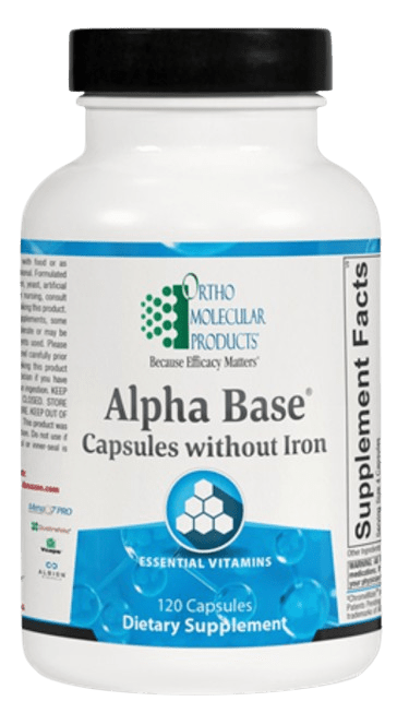 Alpha Base Capsules without Iron Default Category Ortho Molecular 120 Capsules 
