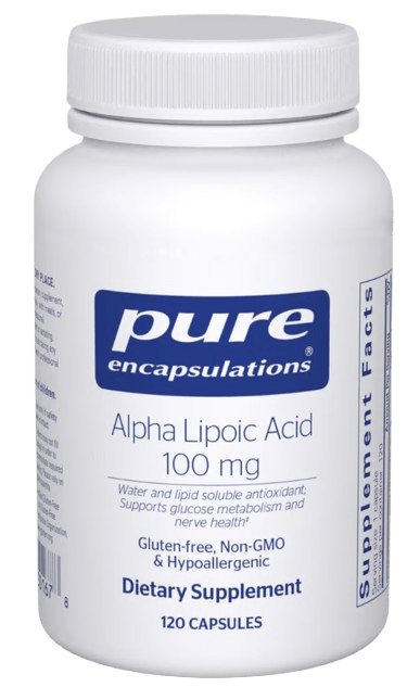 Alpha Lipoic Acid 100 mg Default Category Pure Encapsulations 120 capsules 