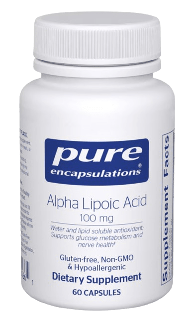 Alpha Lipoic Acid 100 mg Default Category Pure Encapsulations 60 capsules 