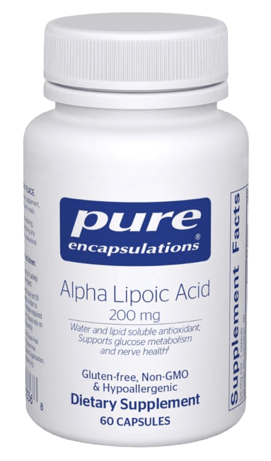 Alpha Lipoic Acid 200 mg Default Category Pure Encapsulations 60 capsules 