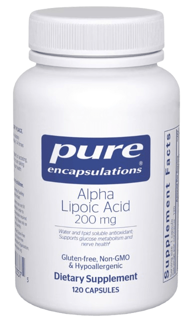 Alpha Lipoic Acid 200 mg Default Category Pure Encapsulations 120 capsules 
