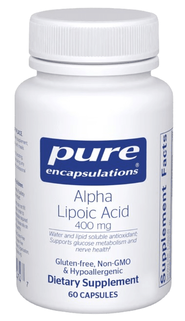 Alpha Lipoic Acid 400 mg Default Category Pure Encapsulations 60 capsules 