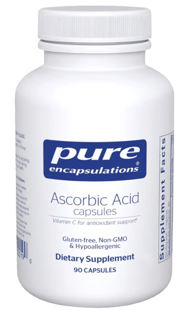 Ascorbic Acid Capsules Default Category Pure Encapsulations 90 Capsules 