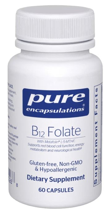B12 Folate - 60 Capsules Default Category Pure Encapsulations 60 Capsules 