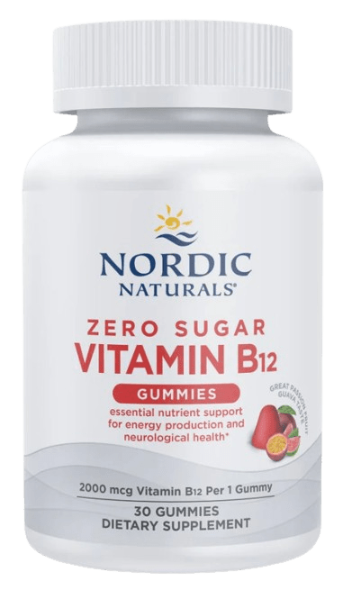 Zero Sugar Vitamin B12 Gummies Default Category Nordic Naturals 30 Gummies 