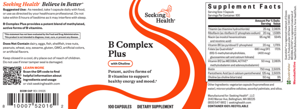 Bio Complex Plus B Complex Plus Default Category Seeking Health
