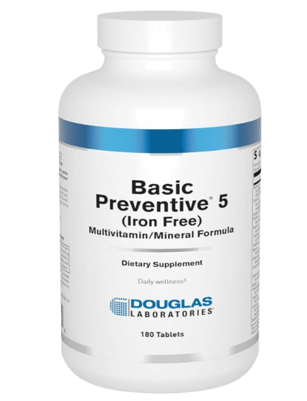 Basic Preventive® 5 (Iron Free) - 180 Tablets Default Category Douglas Labs 