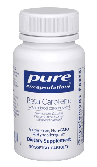 Beta Carotene (with mixed carotenoids) Default Category Pure Encapsulations 90 capsules 
