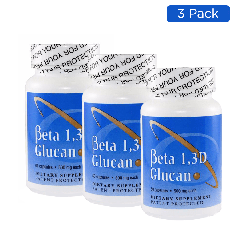 Beta 1, 3-D Glucan - 500mg 60 Caps